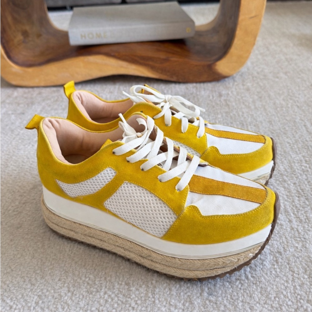 Yellow Platform Sneakers